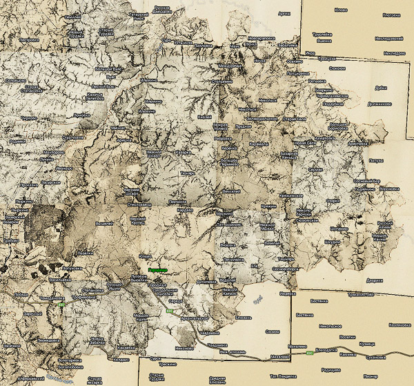 Территория охвата карты