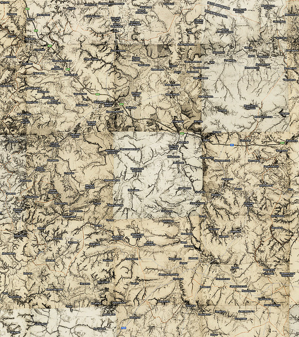 Территория охвата карты