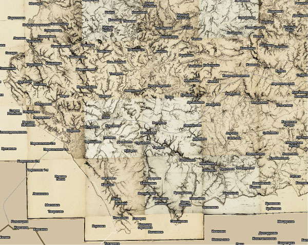 Территория охвата карты