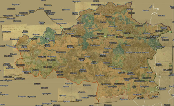 Территория охвата карты