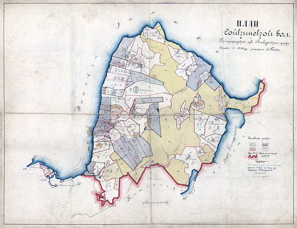 Карта Сойкинской волости 1918 года
