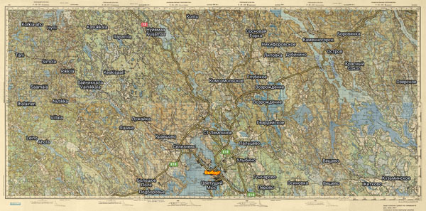 Территория охвата карты