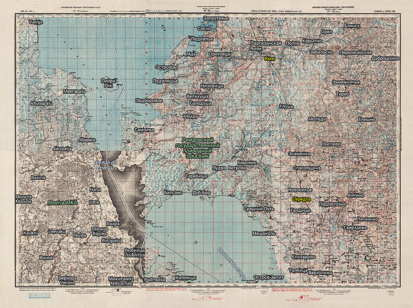 Территория охвата карты