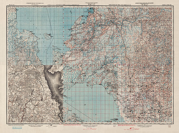 Двухверстка местности от Серёдки до Ямм 1925 года