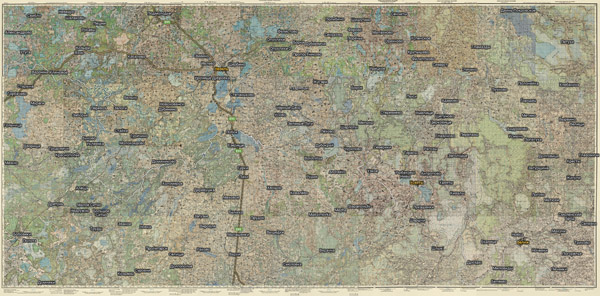 Территория охвата карты