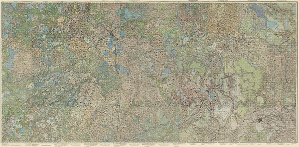 Подробная карта РККА окрестностей Невеля и Усвят