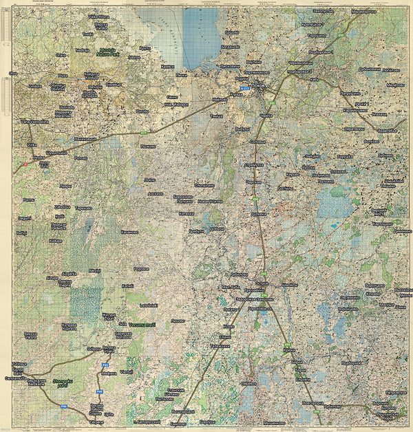 Территория охвата карты