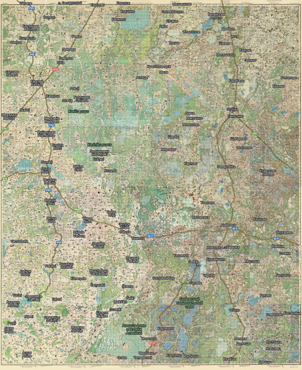 Территория охвата карты