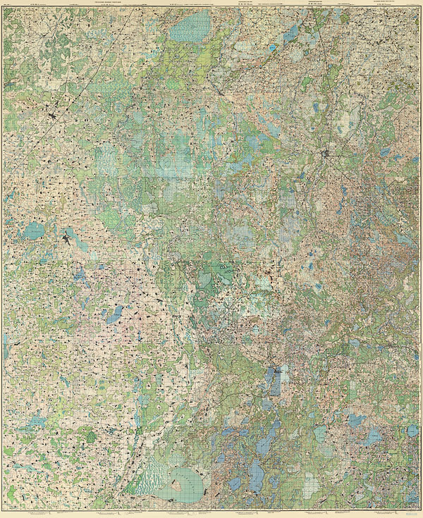 Подробная карта РККА окрестностей Опочки и Себежа