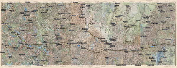 Территория охвата карты