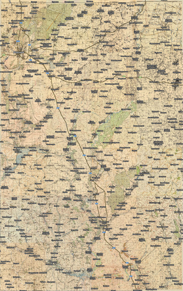 Территория охвата карты