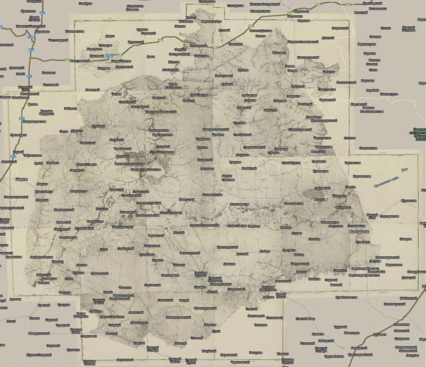 Территория охвата карты