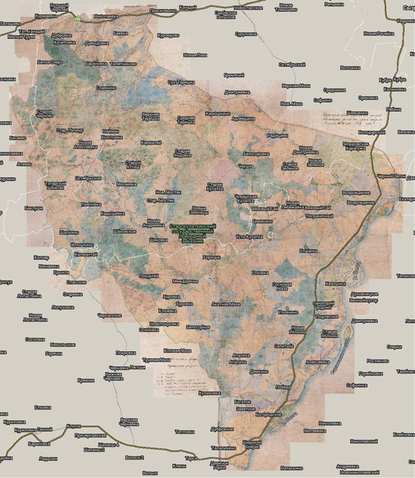 Территория охвата карты