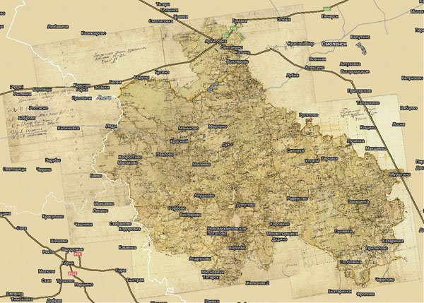 Территория охвата карты