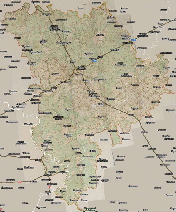 Территория охвата карты