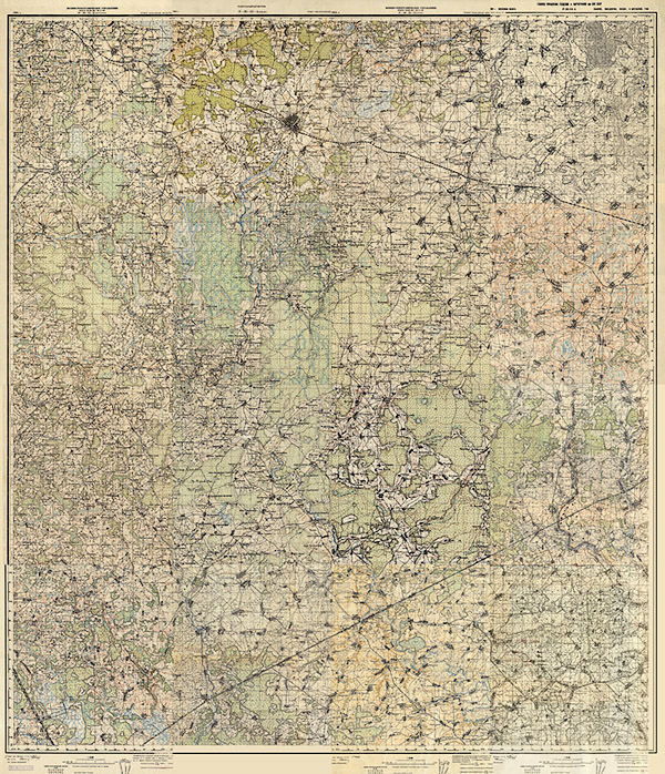 Подробная карта РККА южных окрестностей Ельни