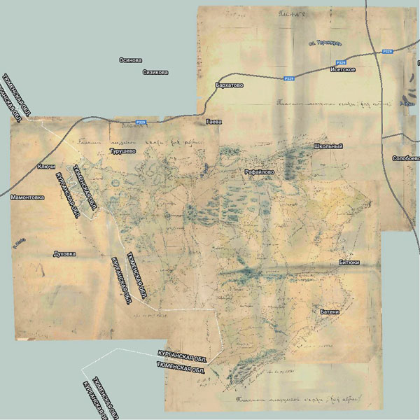 Территория охвата карты