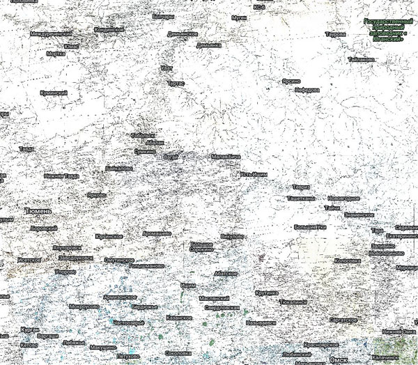 Территория охвата карты