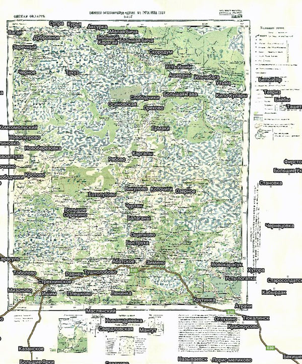 Территория охвата карты