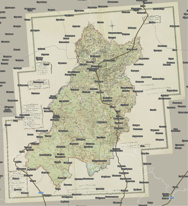 Территория охвата карты