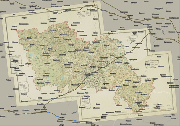 Территория охвата карты