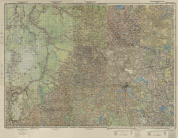 Подробная карта РККА окрестностей Торопца