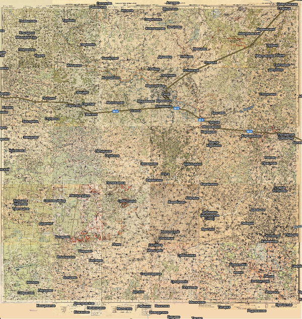 Территория охвата карты