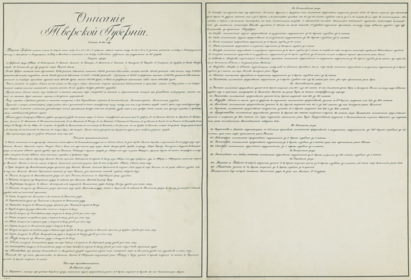 Описание Тверской губернии 1825 года