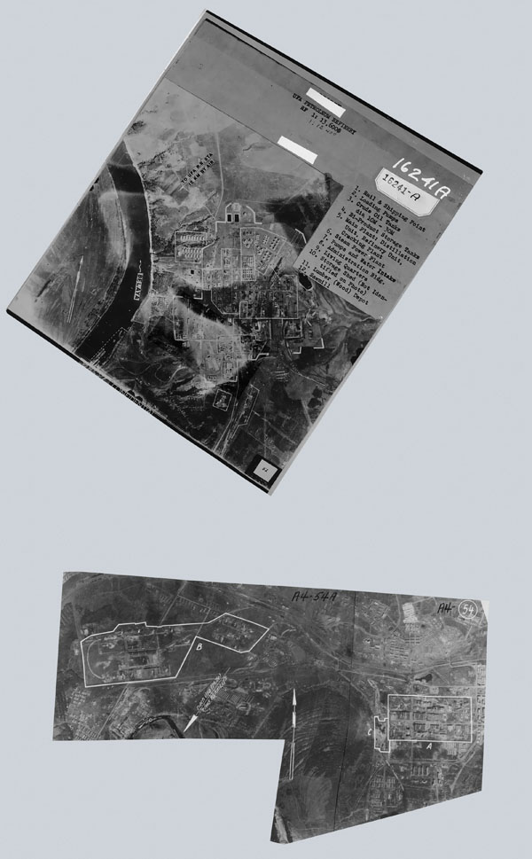 Немецкая аэрофотосъемка Орджоникидзевского района Уфы 1941 года