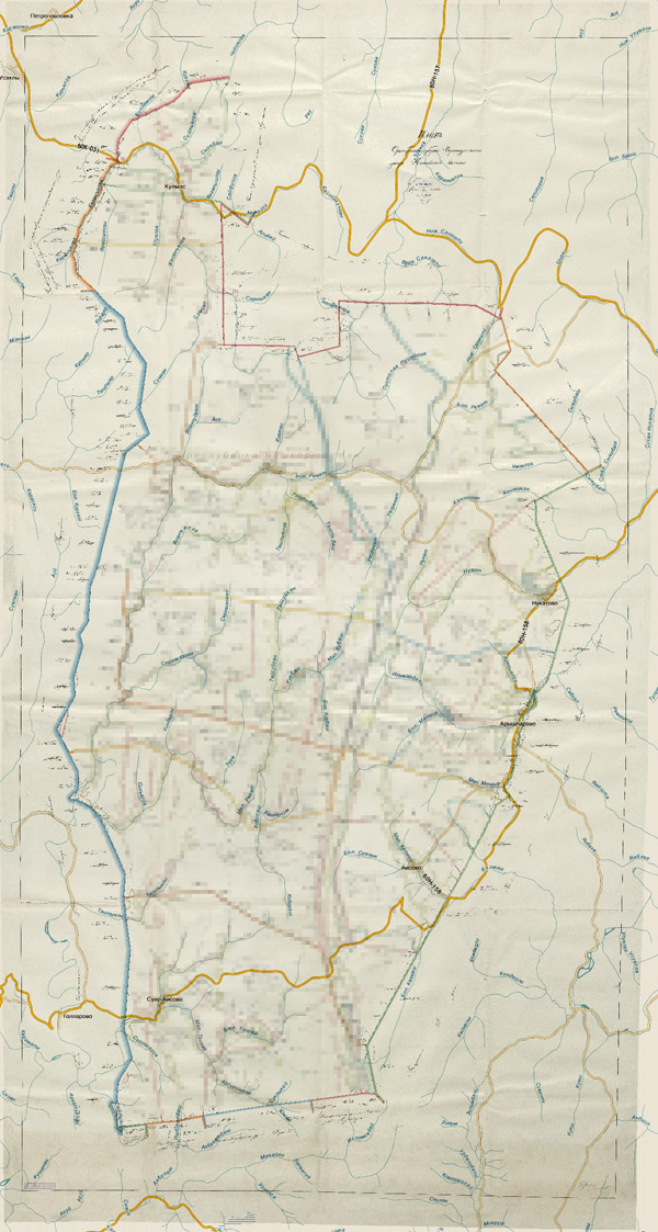 Территория охвата карты