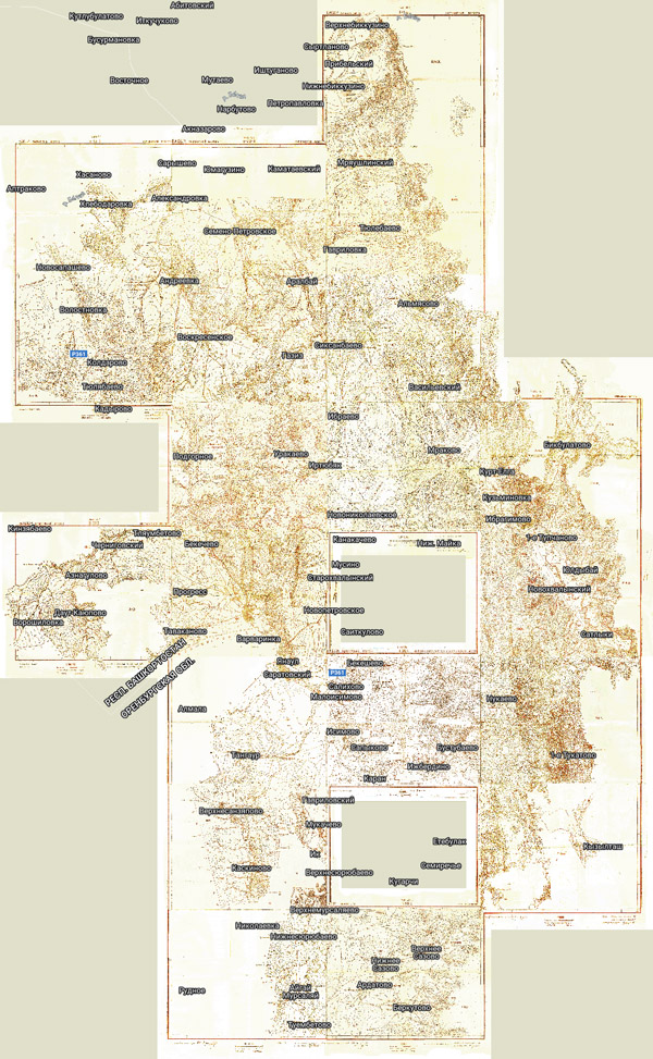 Территория охвата карты