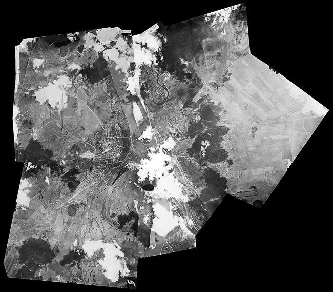 Немецкая аэрофотосъемка окрестностей Ульяновска 1943 года