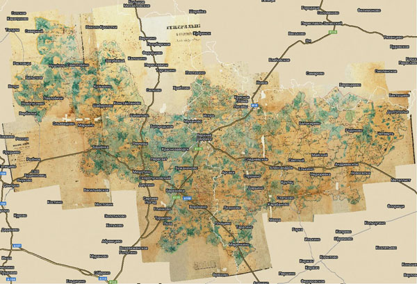 Территория охвата карты