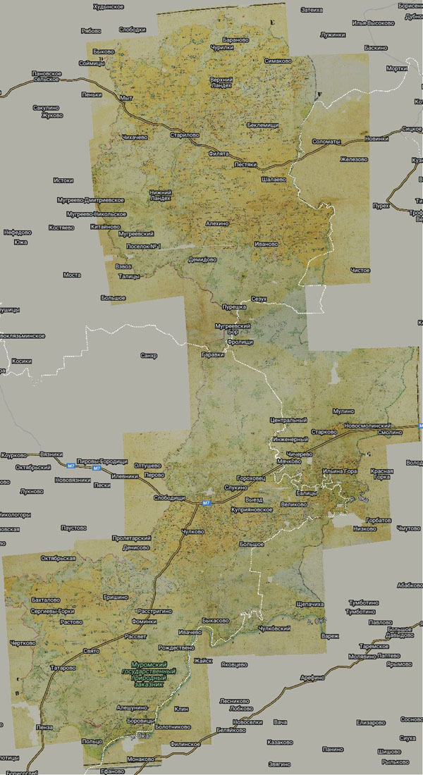 Территория охвата карты