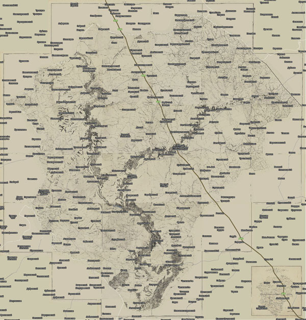 Территория охвата карты