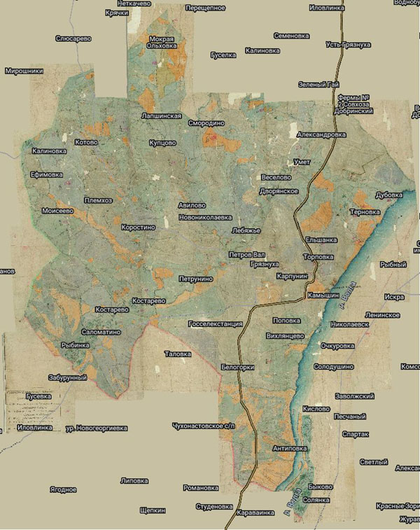 Территория охвата карты