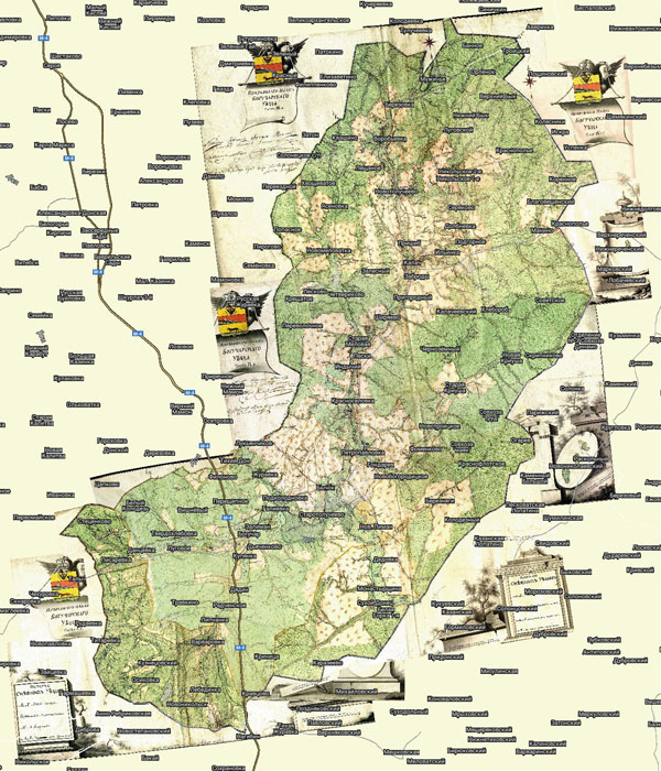 Территория охвата карты