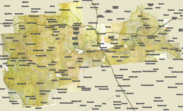 Территория охвата карты